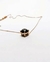Dije en Oro Rosado 18k y Diamante Negro en internet