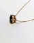Dije en Oro Rosado 18k y Diamante Negro - Magma Joyería