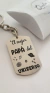 LLAVERO DE ACERO Y MINI CORAZON PERSONALIZADOS en internet