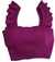 Cropped Feminina com Alcinha e Babado - comprar online