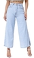 Calça Jeans Feminina Azul Clara Cintura Alta Levanta Bumbum - comprar online