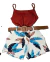 Conjunto Feminino Regata com Bojo e Short com Cinto na internet