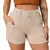 Short Feminino Cinto e Fivela Bermuda Crepe com Bolso e Cintura Alta