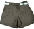 Short Feminino Linho Social com Tiras e Bolsos Laterais com Cintura Alta - loja online