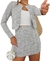 Conjunto Xadrez Feminino Blazer e Short Saia na internet