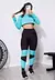 Calça Legging + Cropped de Telinha Manga Longa com Detalhes em Azul Turquesa Conjunto Fitness | REF: LX147 na internet