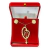 Imagem do Conjunto Kit Colar E Brinco Nossa Senhora Banhado Ouro 18k