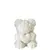 Osito Blanco de Rosas Blanco - Vela Osito Bouquet Tendencia - tienda online