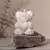 Osito Blanco de Rosas Blanco - Vela Osito Bouquet Tendencia - comprar online