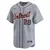Camisa MLB Detroit Tigers Gray Javier Baez 28 Road Limited Torcedor
