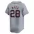 Camisa MLB Detroit Tigers Gray Javier Baez 28 Road Limited Torcedor na internet