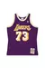 Regata Mitchell & Ness Road Swingman Jersey Los Angeles Lakers 1998-99 Dennis Rodman Roxa