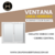 Ventana doble hoja corrediza 1200 x 1100 aluminio blanco vidrio simple. - comprar online