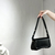 Bolsa baguete & crossbody preto - Bossy