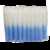 Vela Palito Bicolor Branca e Azul Claro | Pacote Econômico com 30 Unidades