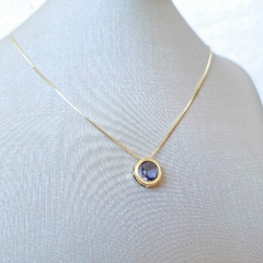 Conjunto Solitário de Zircônia Lilás - comprar online