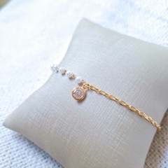 Pulseira Duo Pérola e Zircônia na internet