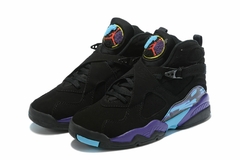 TÊNIS NIKE AIR JORDAN 8 "PRETO AZUL ROXO" (PRAZO DE ATÉ 20 DIAS PARA ENTREGA) - FRETE GRÁTIS BR na internet