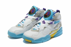 TÊNIS NIKE AIR JORDAN 8 "BRANCO AZUL AMARELO" (PRAZO DE ATÉ 20 DIAS PARA ENTREGA) - FRETE GRÁTIS BR na internet