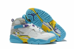 TÊNIS NIKE AIR JORDAN 8 "BRANCO AZUL AMARELO" (PRAZO DE ATÉ 20 DIAS PARA ENTREGA) - FRETE GRÁTIS BR - comprar online