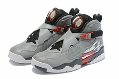 TÊNIS NIKE AIR JORDAN 8 "CINZA BRANCO VERMELHO" (PRAZO DE ATÉ 20 DIAS PARA ENTREGA) - FRETE GRÁTIS BR na internet