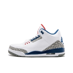 TÊNIS NIKE AIR JORDAN 3 RETRÔ "BRANCO AZUL VERMELHO" (PRAZO DE ATÉ 20 DIAS PARA ENTREGA) - FRETE GRÁTIS BR - comprar online