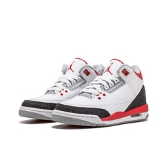 TÊNIS NIKE AIR JORDAN 3 RETRÔ "BRANCO PRETO VERMELHO" (PRAZO DE ATÉ 20 DIAS PARA ENTREGA) - FRETE GRÁTIS BR na internet