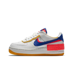 TÊNIS NIKE AIR AIR FORCE 1 SHADOW "BRANCO AZUL LARANJA NEON" (PRAZO DE ATÉ 20 DIAS PARA ENTREGA) - FRETE GRÁTIS BR - comprar online