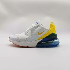 TÊNIS NIKE AIR MAX 270 "BRANCO AMARELO AZUL" (PRAZO DE ATÉ 20 DIAS PARA ENTREGA) - FRETE GRÁTIS BR - comprar online