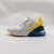 TÊNIS NIKE AIR MAX 270 "BRANCO AMARELO AZUL" (PRAZO DE ATÉ 20 DIAS PARA ENTREGA) - FRETE GRÁTIS BR - comprar online