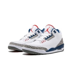TÊNIS NIKE AIR JORDAN 3 RETRÔ "BRANCO AZUL VERMELHO" (PRAZO DE ATÉ 20 DIAS PARA ENTREGA) - FRETE GRÁTIS BR na internet