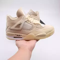 TÊNIS NIKE AIR JORDAN 4 X OFF WHITE "BEGE" (PRAZO DE ATÉ 20 DIAS PARA ENTREGA) - FRETE GRÁTIS BR na internet