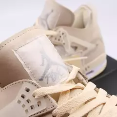 Imagem do TÊNIS NIKE AIR JORDAN 4 X OFF WHITE "BEGE" (PRAZO DE ATÉ 20 DIAS PARA ENTREGA) - FRETE GRÁTIS BR
