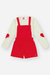 CONJ BLUSA ML E JARDINEIRA OFF WHITE/ VM MARTE - loja online