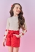 CONJ BLUSA ML E SHORTS OFF WHITE/VM MARTE - comprar online