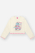 CONJ BLUSA ML E SAIA NATURAL/ROSA NEON - loja online