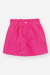 Imagem do CONJ BLUSA ML E SAIA NATURAL/ROSA NEON