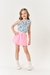 CONJ BLUSA E SHORTS AZ BLUE LI/RS BARBIE - comprar online