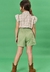 BLUSA BOXY MC E SHORT SAIA VERDE na internet