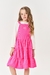 CONJ BLUSA ML E SALOPETE NATURAL/ROSA NEON - comprar online