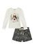 BLUSA ML E SHORT COR BRANCO - comprar online