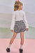 BLUSA ML E SHORT COR BRANCO na internet