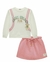BLUSAO ML E SHORT SAIA ROSA - Stillus Kids