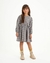 VESTIDO EM FLANELA XADREZ / CHUMBO - comprar online