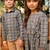 VESTIDO EM FLANELA XADREZ / CHUMBO - loja online