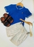 CONJUNTO BATA EM MALHA QUADRILE E BERMUDA EM VISCO LINHO / SONIC na internet