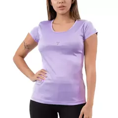 BLUSA MANGA CORTA M -LILA OSCURO