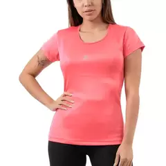 BLUSA MANGA CORTA M -ROSA NEON
