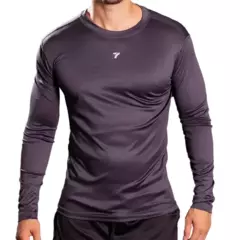 BUZO COMPRESION H -GRIS OSCURO