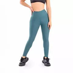 LEGGINS UNICOLOR - VERDE JADE JASPE
